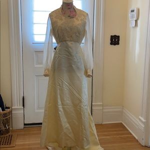 Vintage handmade wedding dress